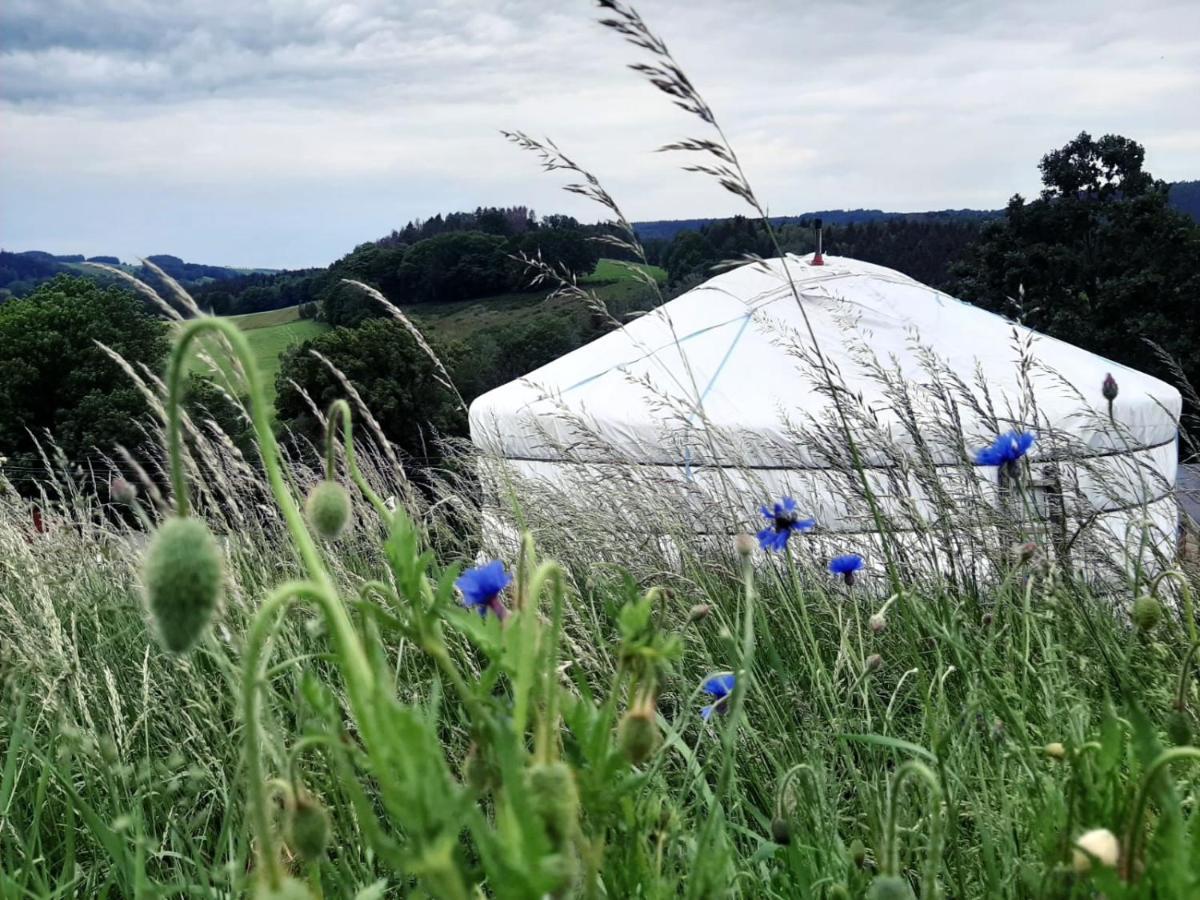 Idyllische Jurte In Der Sachsischen Schweiz Hotell Sebnitz Exteriör bild