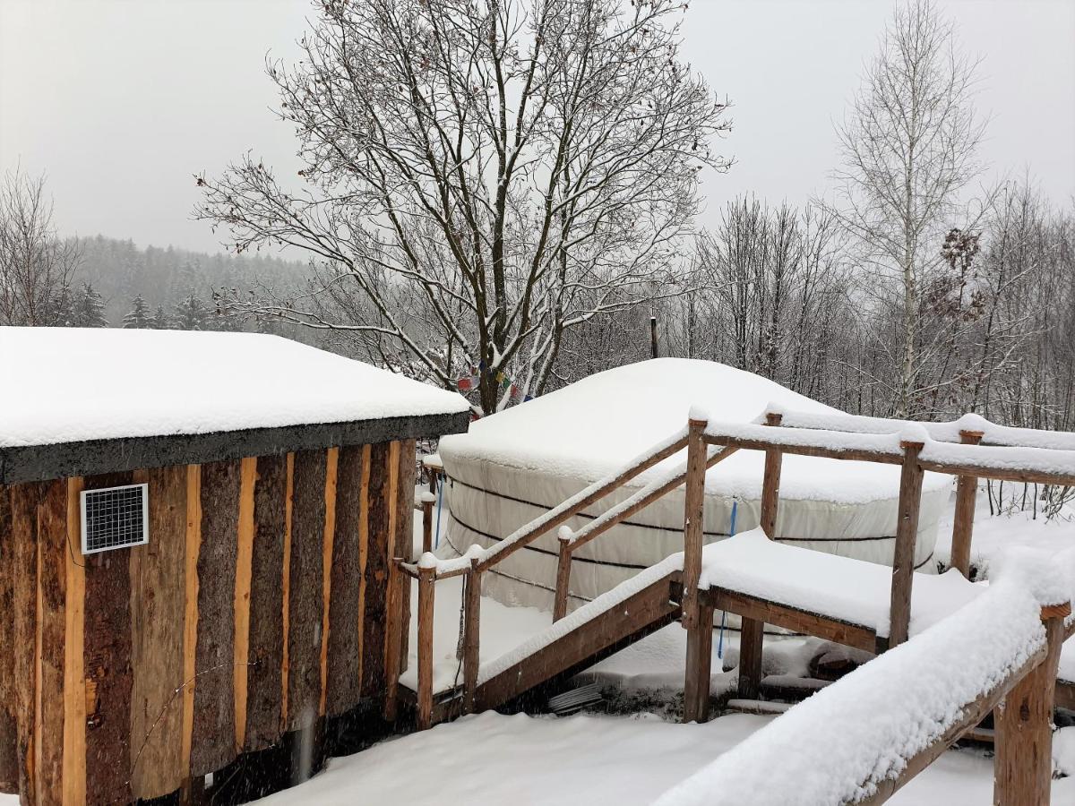 Idyllische Jurte In Der Sachsischen Schweiz Hotell Sebnitz Exteriör bild